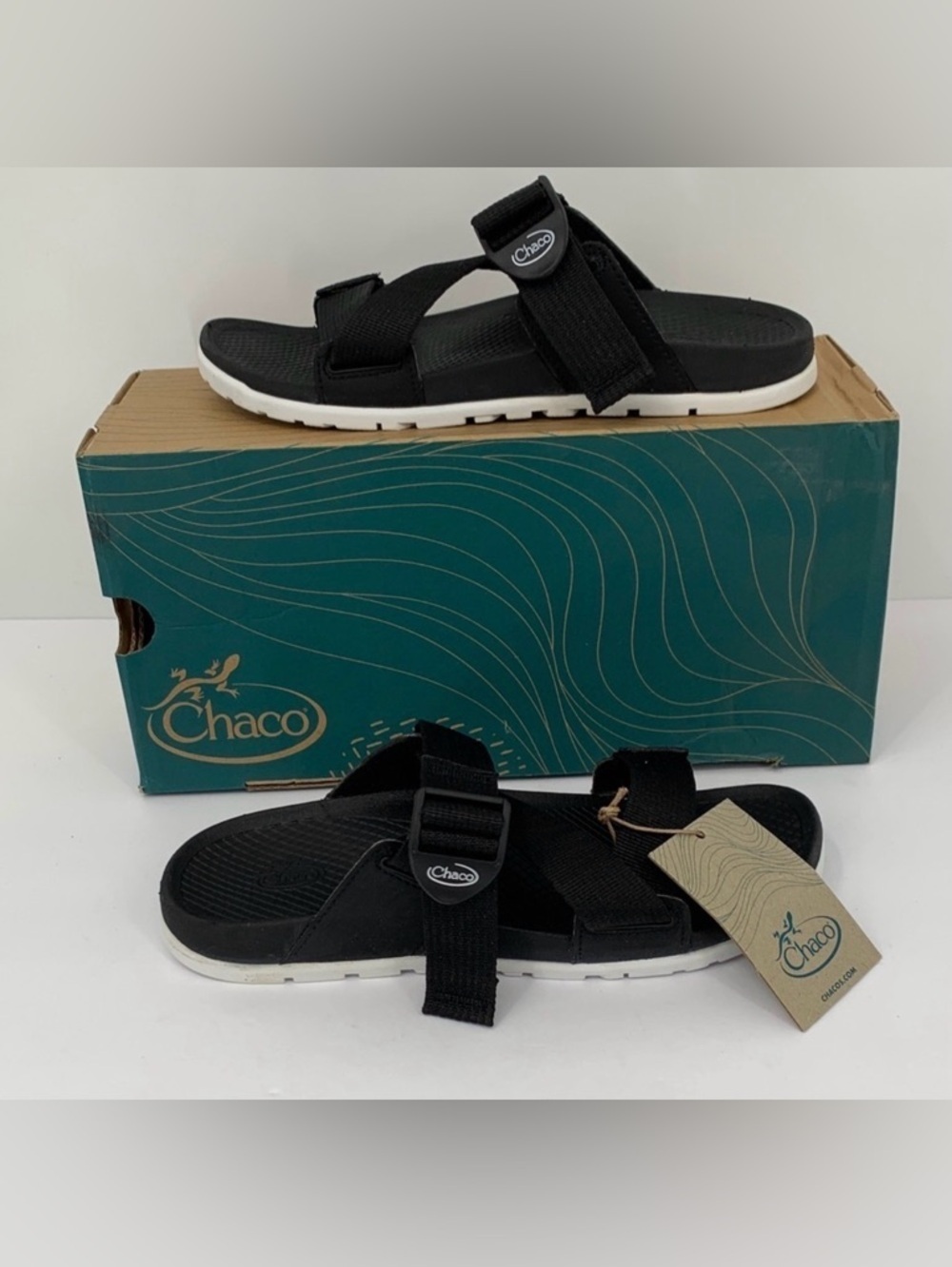 Chacos Lowdown slide sandals black Z strap mule comfort women shoe webbing new 7